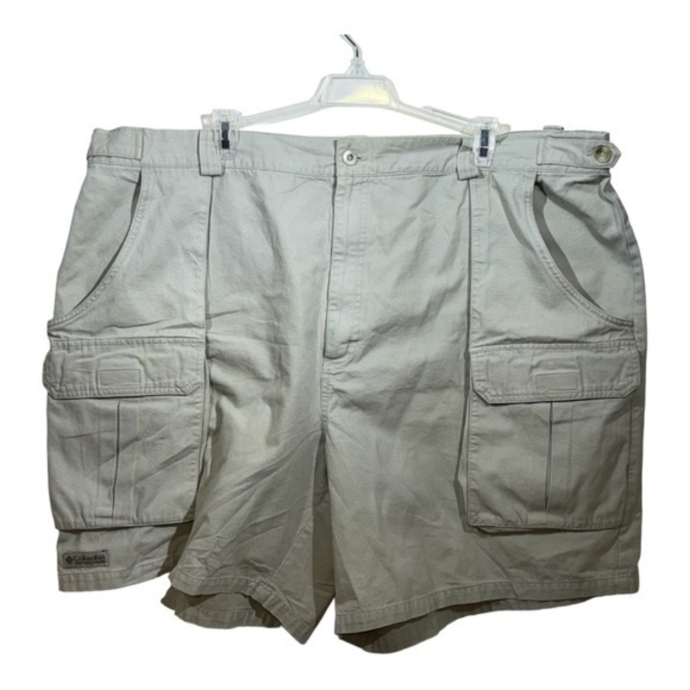 Columbia Mens Cargo Shorts Light Beige Size 44 Hiking Golf